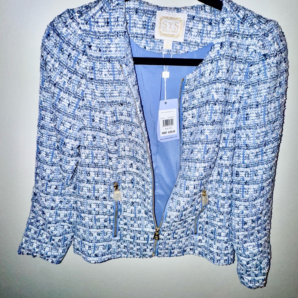 Blue Tweed Women's Jacket